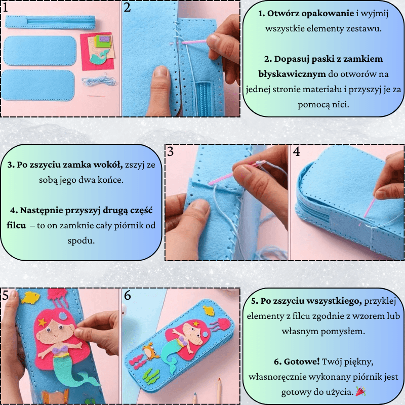 ZentiCase - Filcowy piórnik do samodzielnego szycia